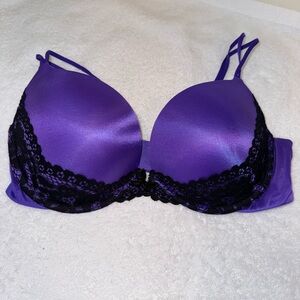 Victoria's Secret Purple and Black Lace Bra